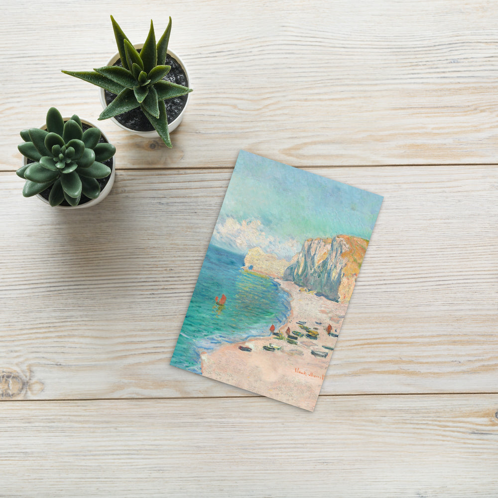 Postkarte - Claude Monet, Étretat: The Beach and the Falaise d'Amont artlia