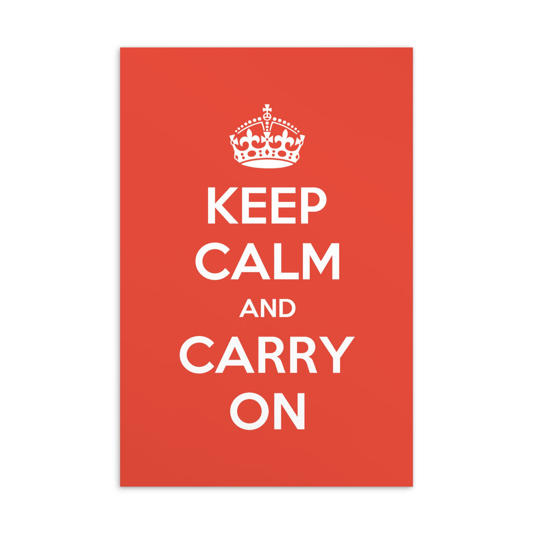 Postkarte - Keep Calm and Carry on artlia