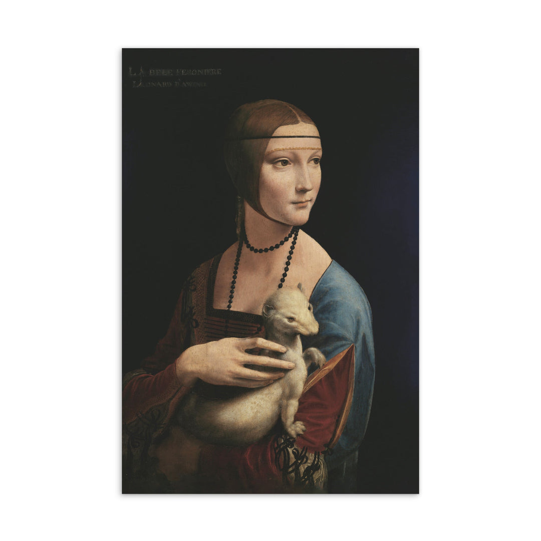 Postkarte - Leonardo da Vinci, Dame mit dem Hermelin artlia