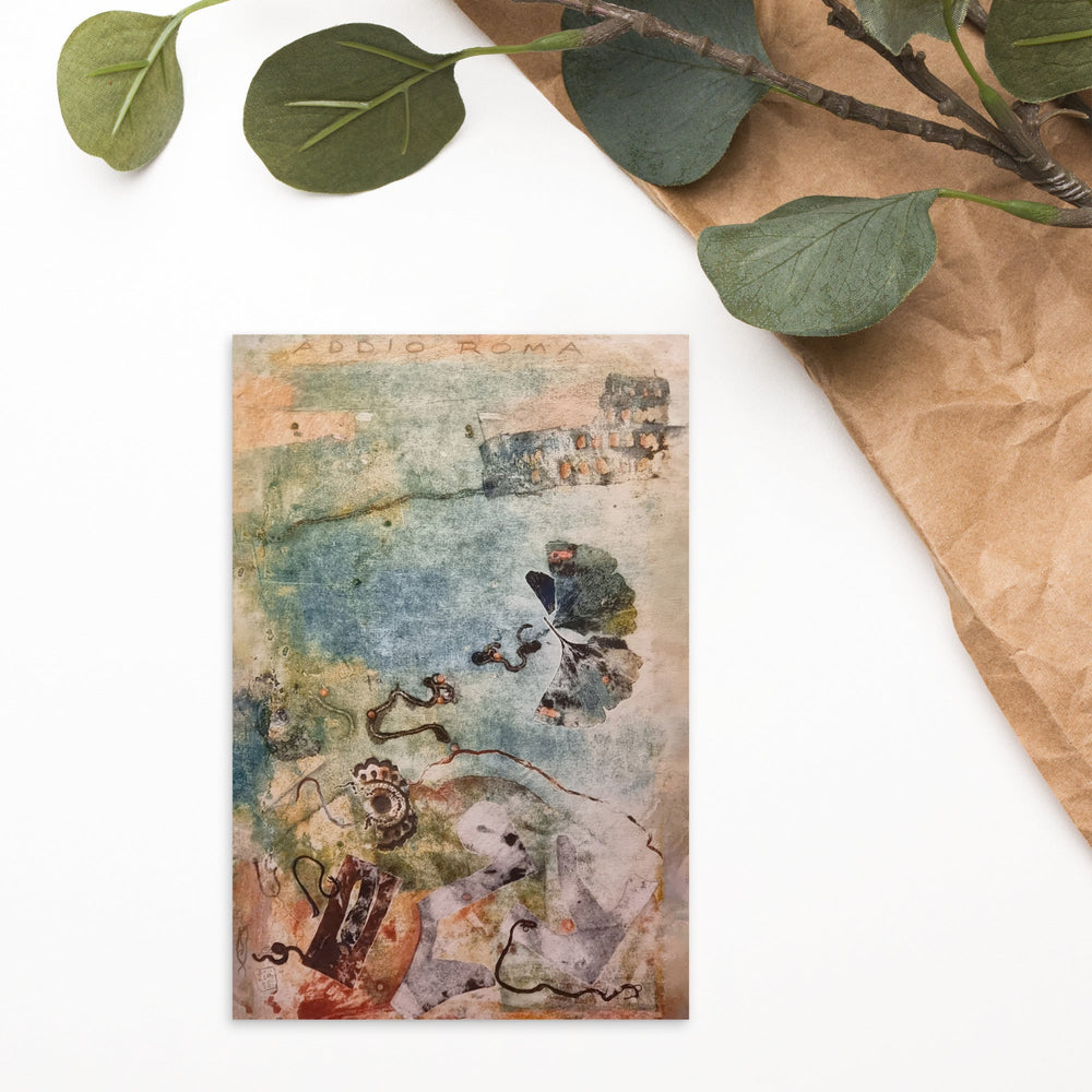 Postkarte - Lia Broecker-Jakob, Monotypie 5971 addio roma artlia