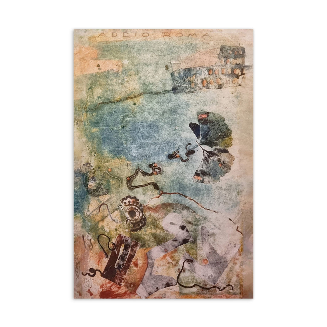 Postkarte - Lia Broecker-Jakob, Monotypie 5971 addio roma artlia