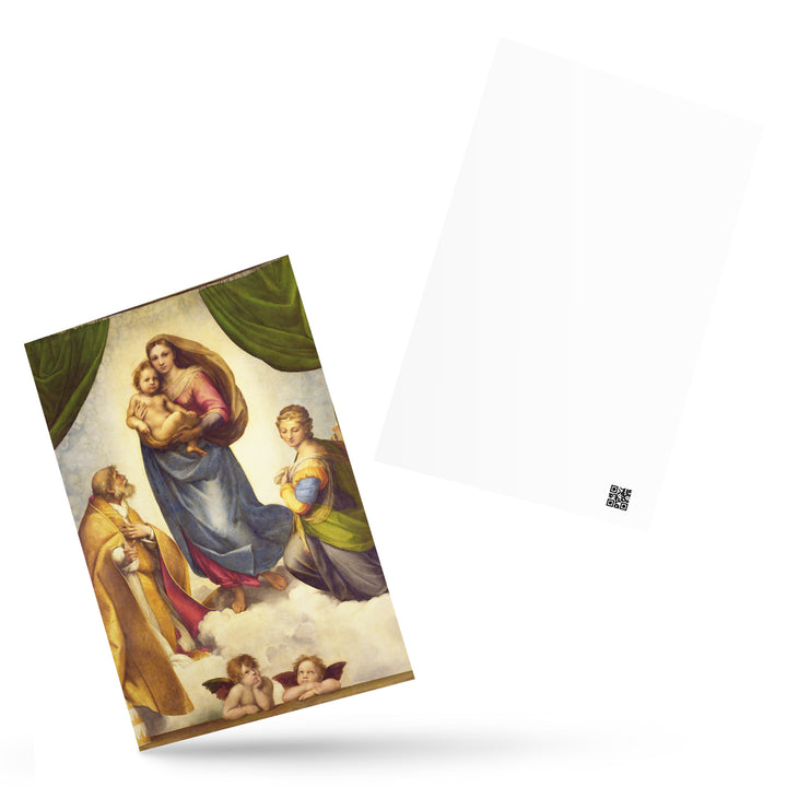Ansichtkaart - Raffaello Sanzio da Urbino, De Sixtijnse Madonna