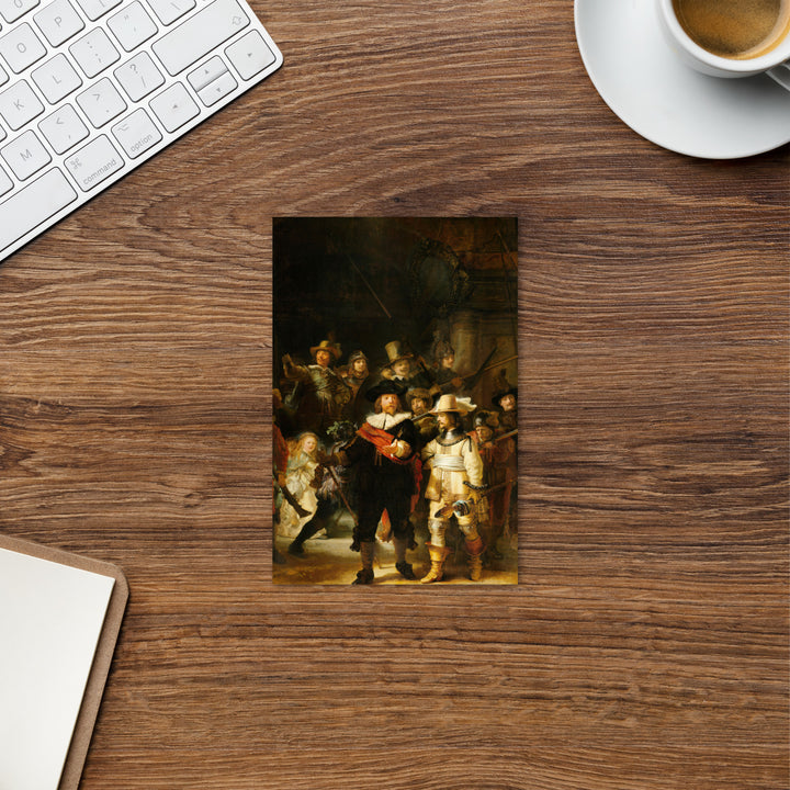 Postkarte - Rembrandt van Rijn, Die Nachtwache