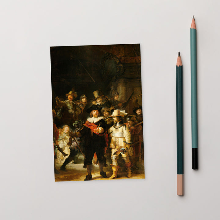 Postkarte - Rembrandt van Rijn, Die Nachtwache