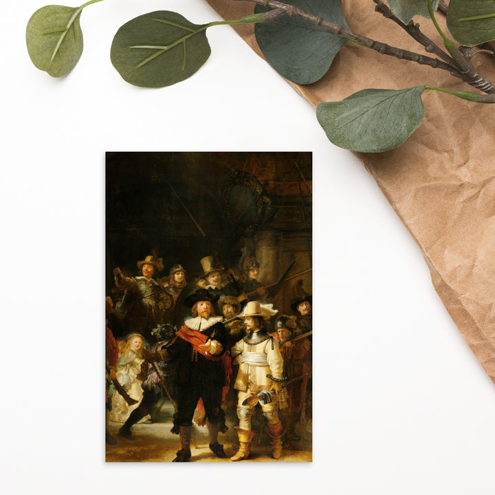 Postkarte - Rembrandt van Rijn, Die Nachtwache