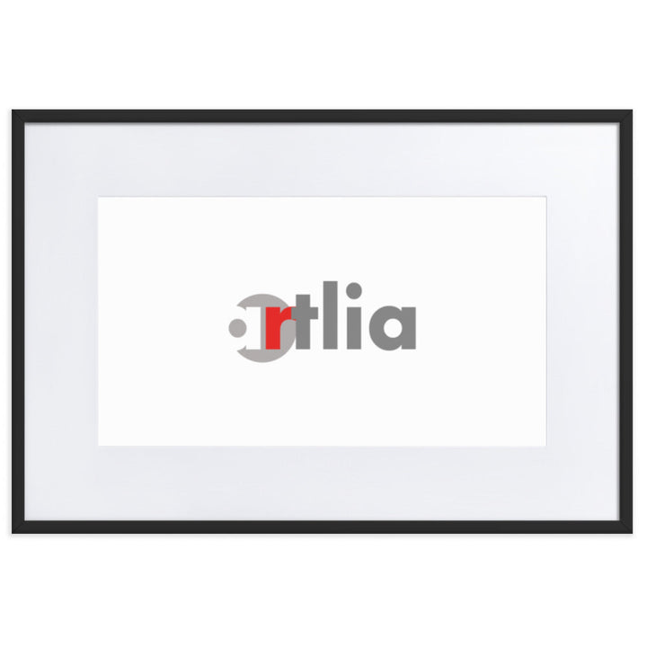 Bilderrahmen schwarz Passepartout horizontal Kuratoren von artlia 61×91 cm artlia