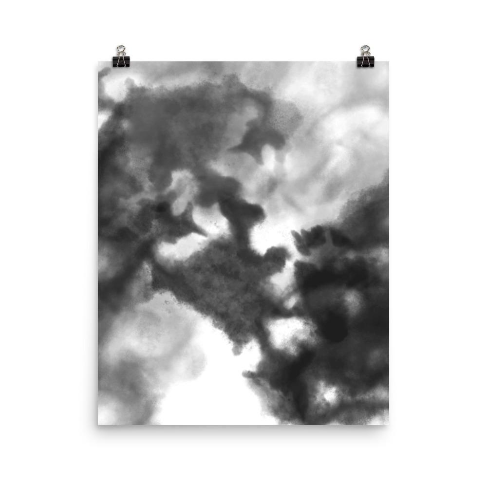 Black Watercolor - Poster artlia 16×20 artlia
