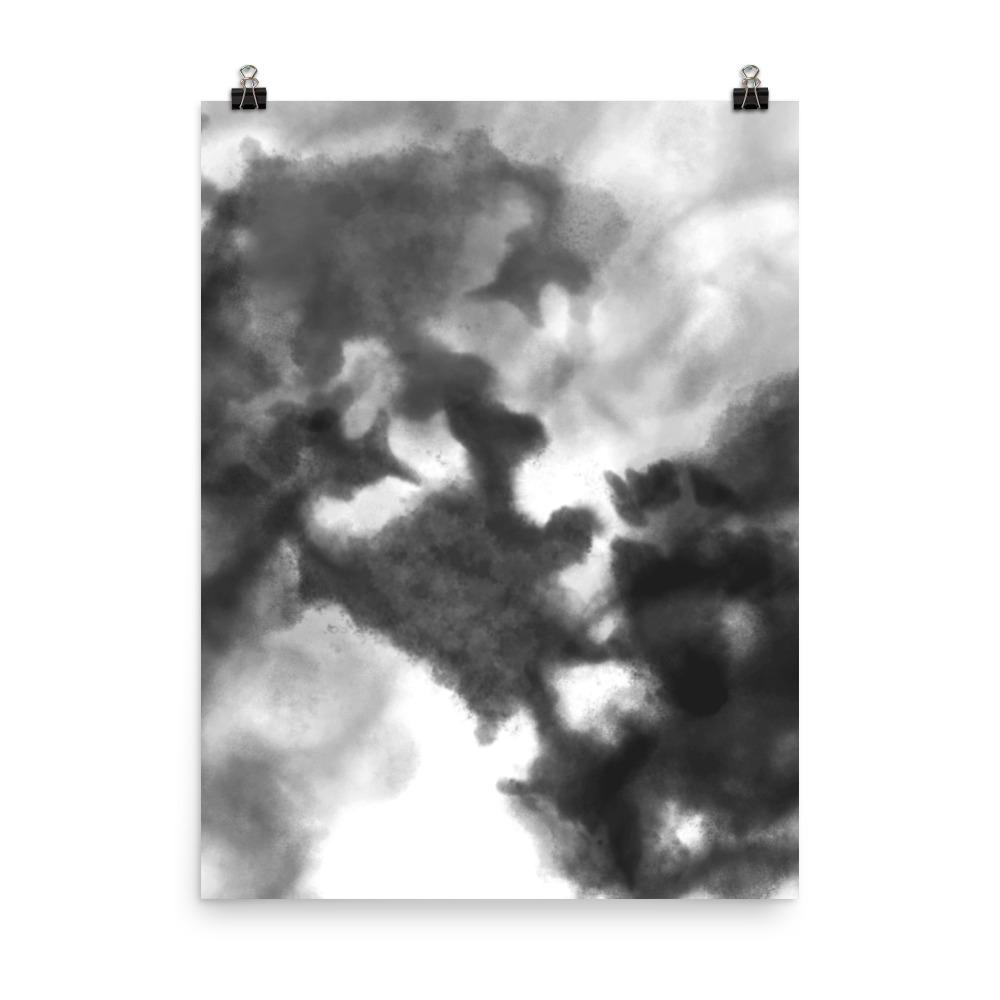 Black Watercolor - Poster artlia 18×24 artlia