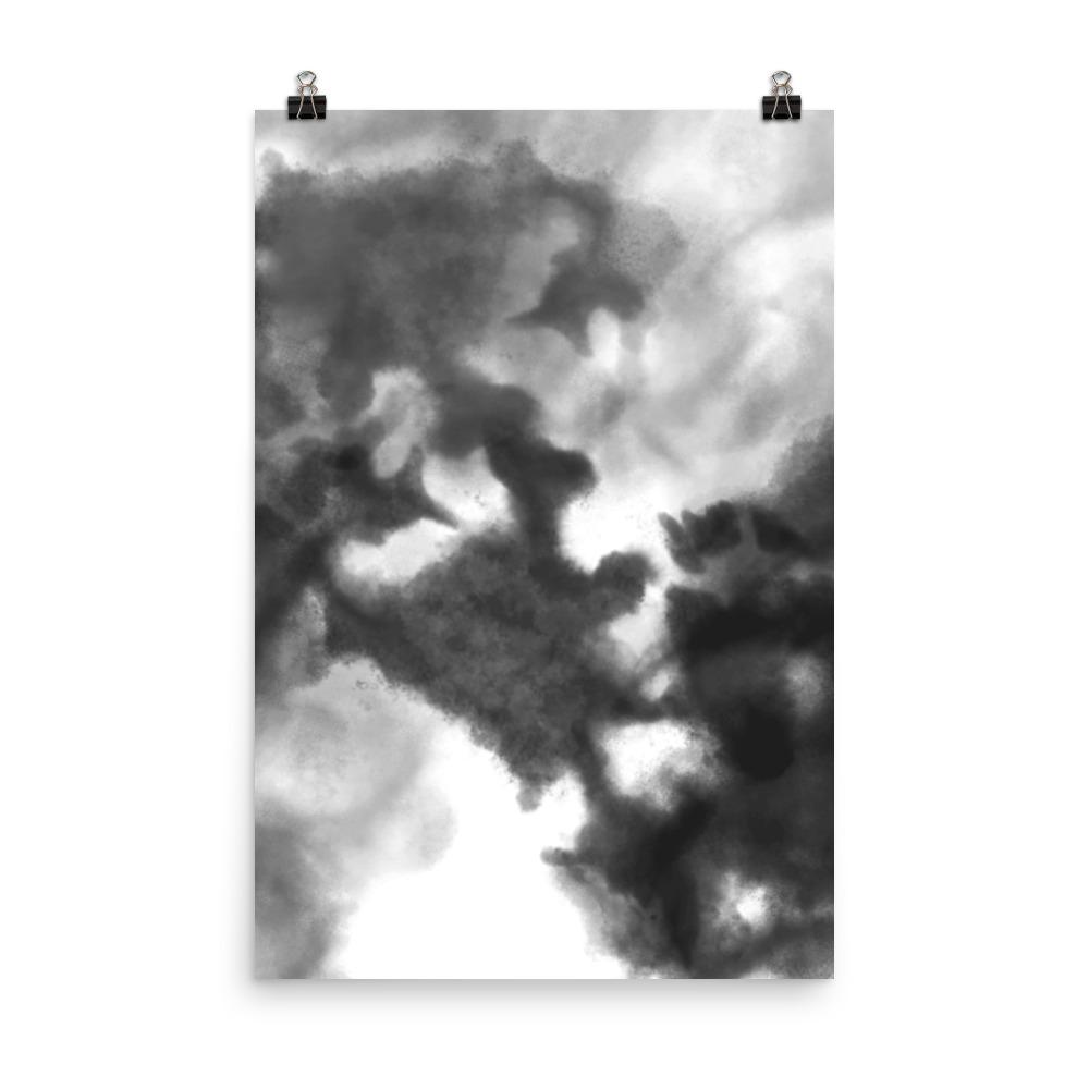 Black Watercolor - Poster artlia 24×36 artlia