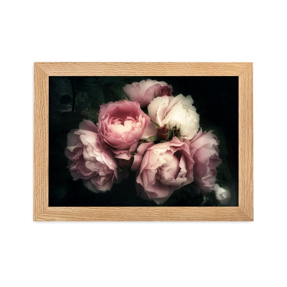 Bouquet Of Peonies Strauß Pfingstrosen - Poster im Rahmen artlia Oak / 21×30 cm artlia