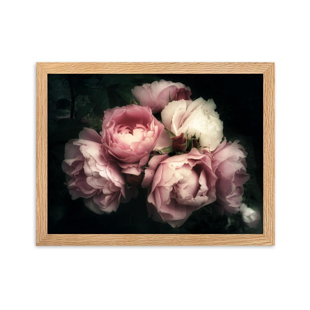 Bouquet Of Peonies Strauß Pfingstrosen - Poster im Rahmen artlia Oak / 30×40 cm artlia