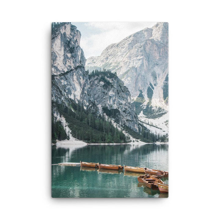 Braies lake 2 - Leinwand Kuratoren von artlia 61x91 cm artlia