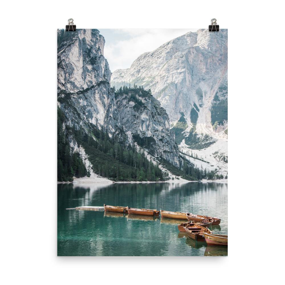 Braies lake 2 - Poster Kuratoren von artlia 30x41 cm artlia