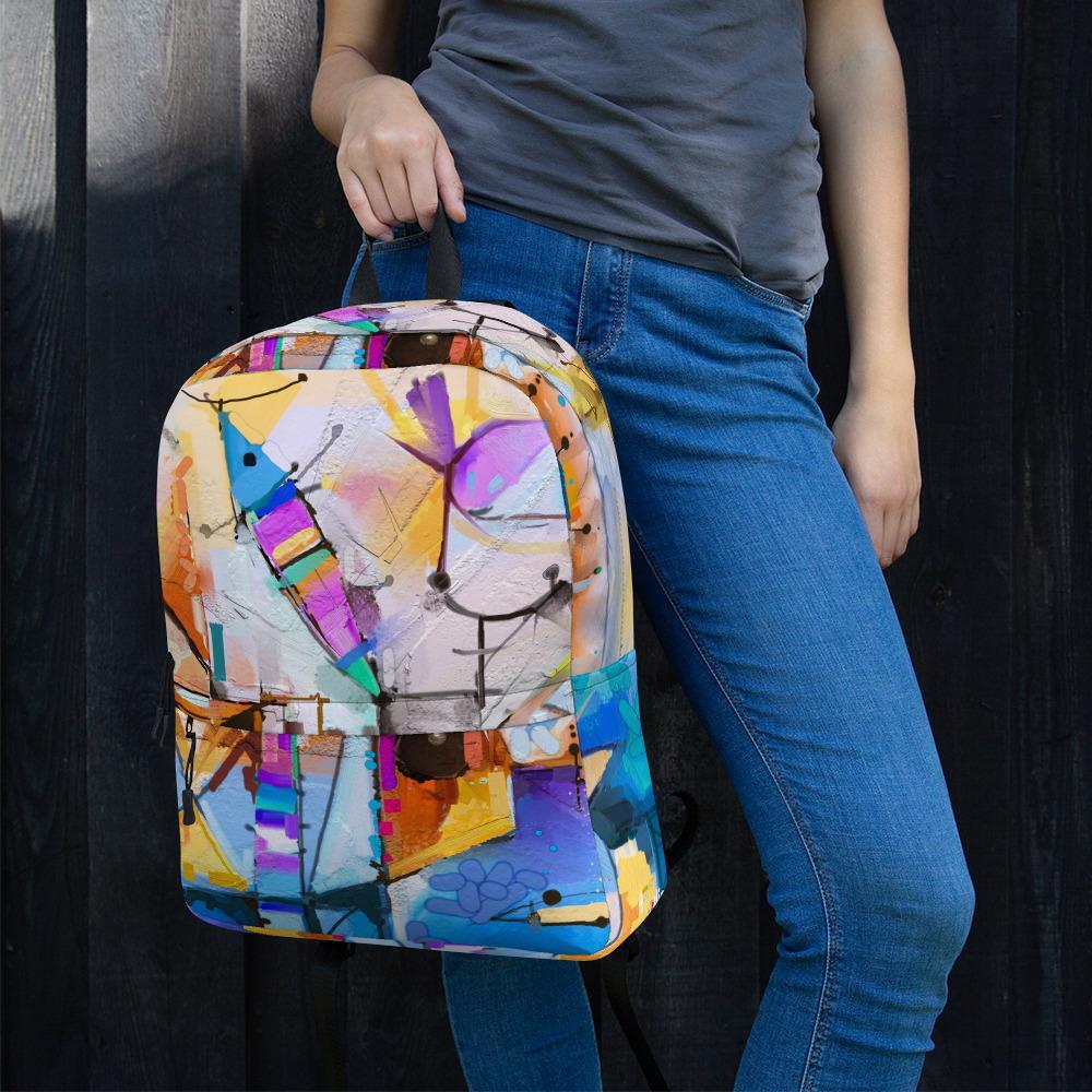 Bunte Fantasie - Rucksack mit Vordertasche Kuratoren von artlia artlia