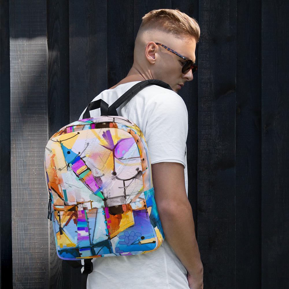 Bunte Fantasie - Rucksack mit Vordertasche Kuratoren von artlia artlia