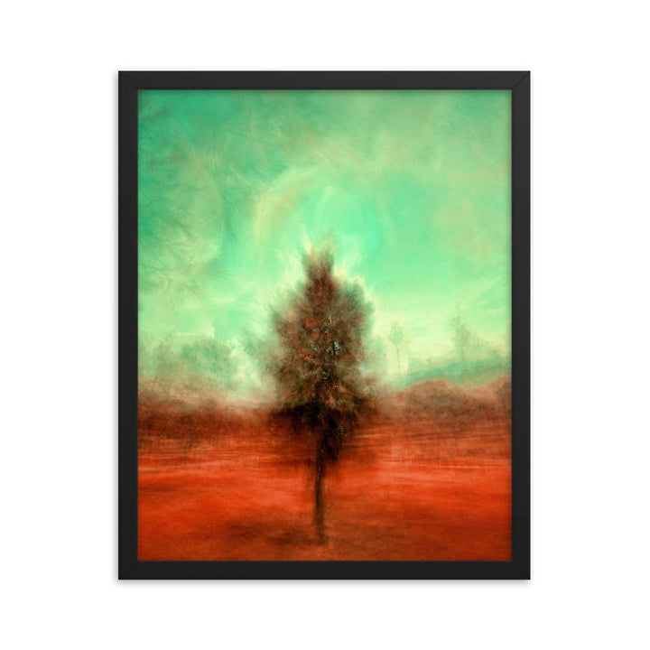 Der schlafende Baum - Poster im Rahmen Kuratoren von artlia schwarz / 41x51 cm artlia