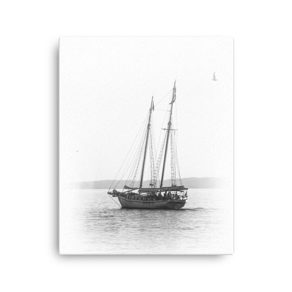 ein Segelboot - Leinwand Kuratoren von artlia 41x51 cm artlia