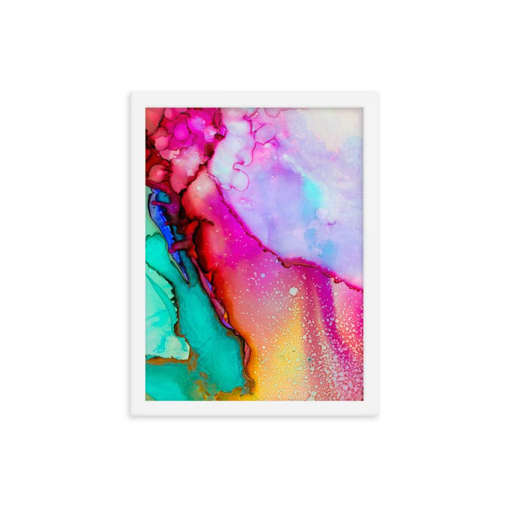 Farbenspiel - Poster im Rahmen Kuratoren von artlia weiß / 30x41 cm artlia