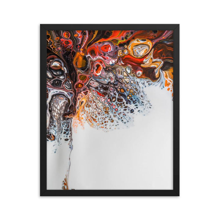 Fractal Abstract 03 - Poster im Rahmen Alexandru Antoci Schwarz / 41x51 cm artlia