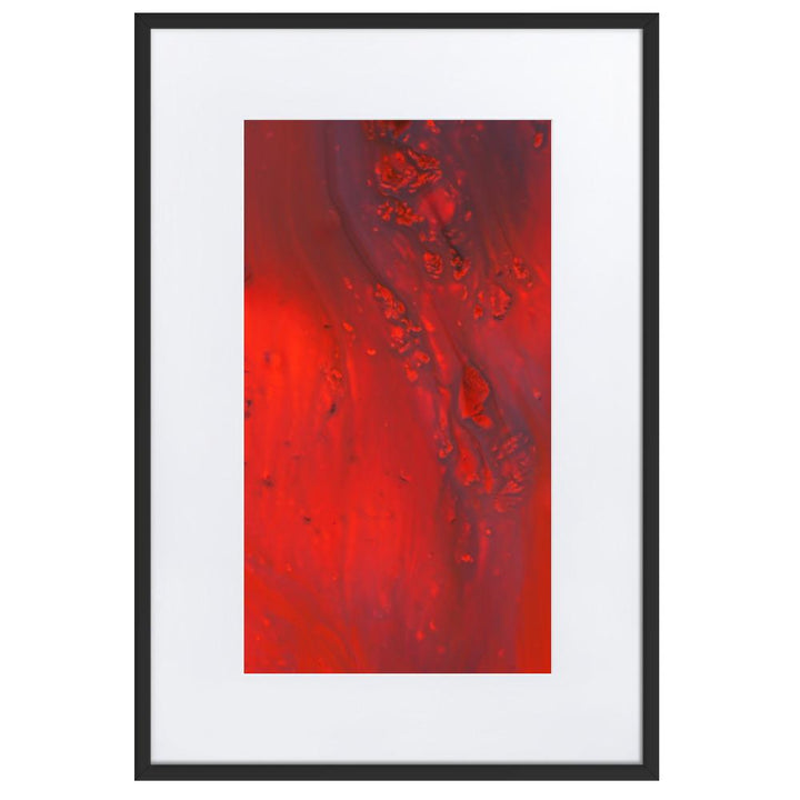 Fractal Abstract 07 - Poster im Rahmen mit Passepartout Alexandru Antoci Schwarz / 61×91 cm artlia