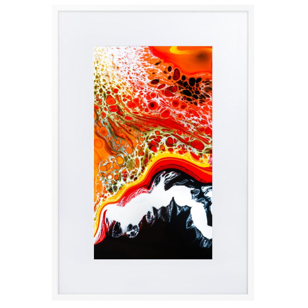 Fractal Abstract 10 - Poster im Rahmen mit Passepartout Alexandru Antoci Weiß / 61×91 cm artlia