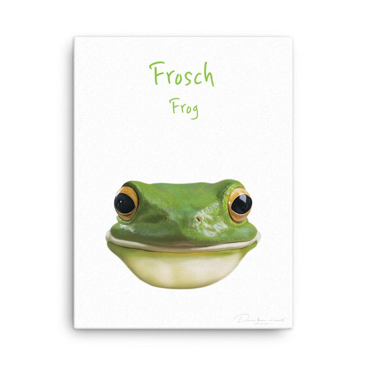 Frosch - Leinwand dear.bon.vivant 30x41 cm artlia