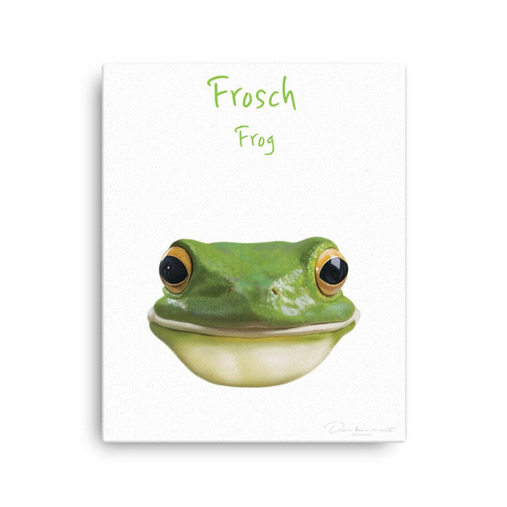 Frosch - Leinwand dear.bon.vivant 41x51 cm artlia