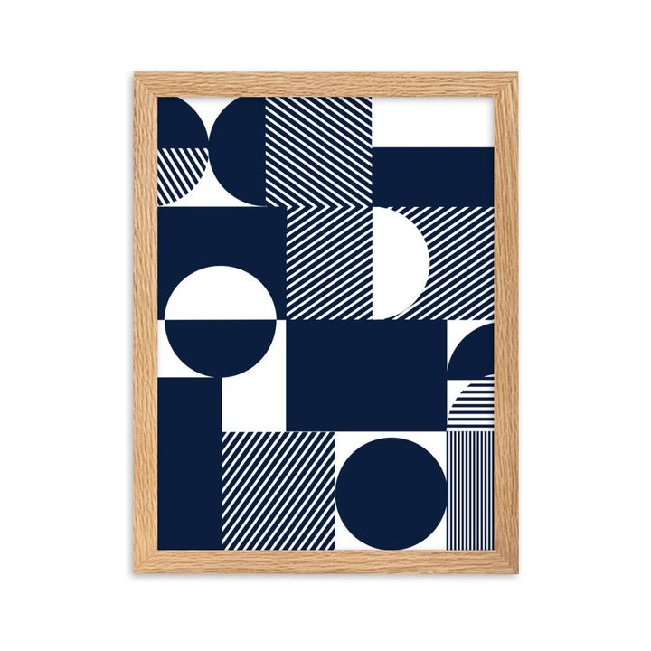 Geometric 48 - Poster im Rahmen artlia Oak / 30×40 cm artlia