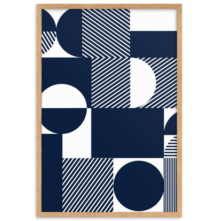 Geometric 48 - Poster im Rahmen artlia Oak / 61×91 cm artlia