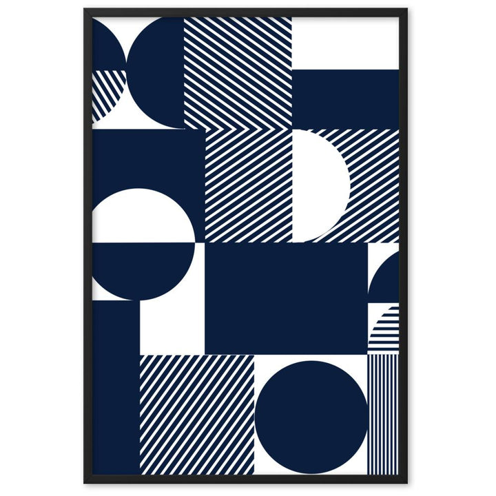 Geometric 48 - Poster im Rahmen artlia Schwarz / 61×91 cm artlia