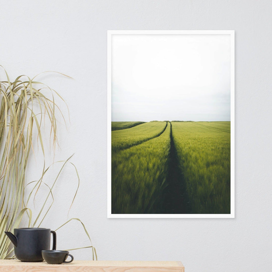 Gerstenfeld barley field - Poster im Rahmen Kuratoren von artlia artlia