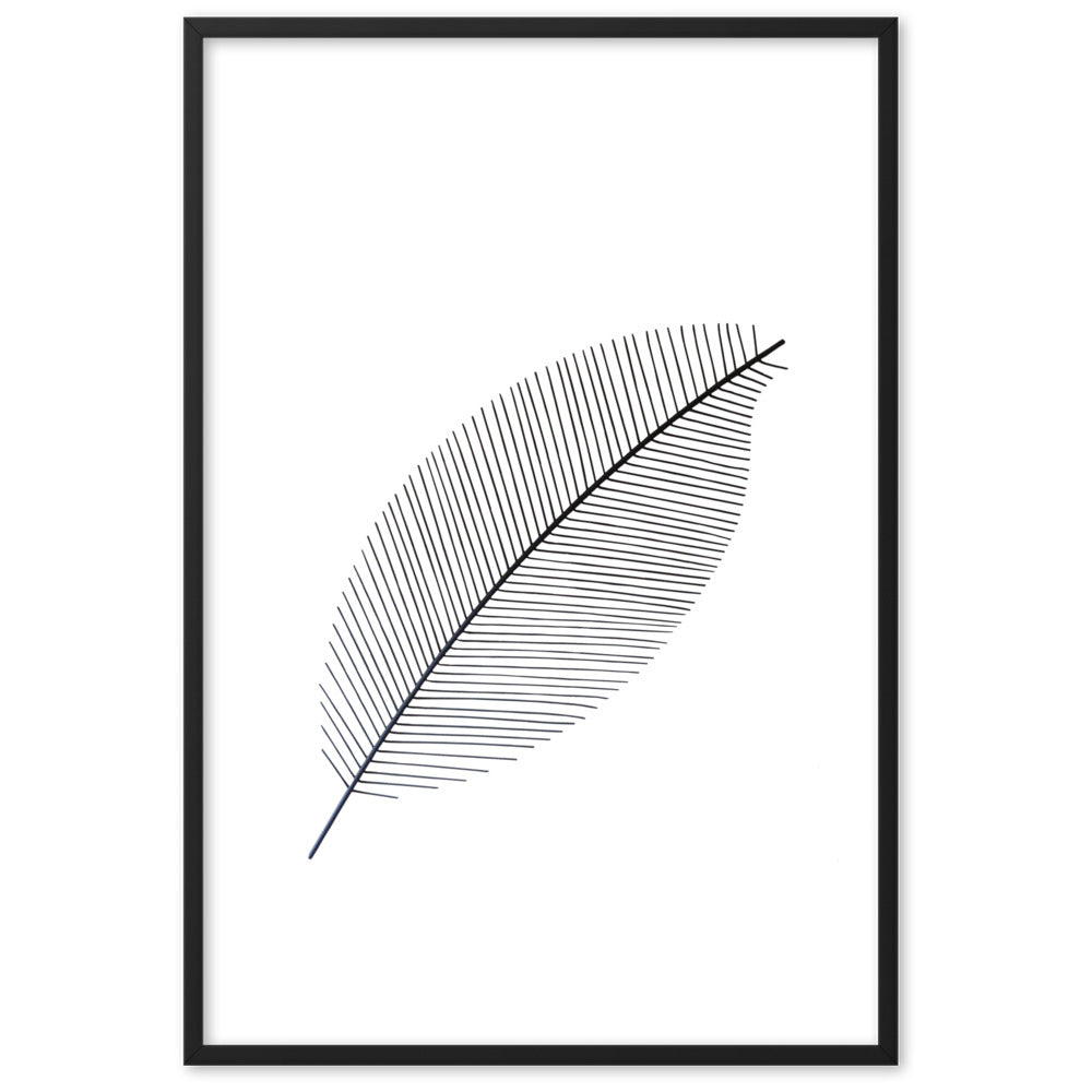 Leaf X Ray - Poster im Rahmen Kuratoren von artlia Schwarz / 61×91 cm artlia