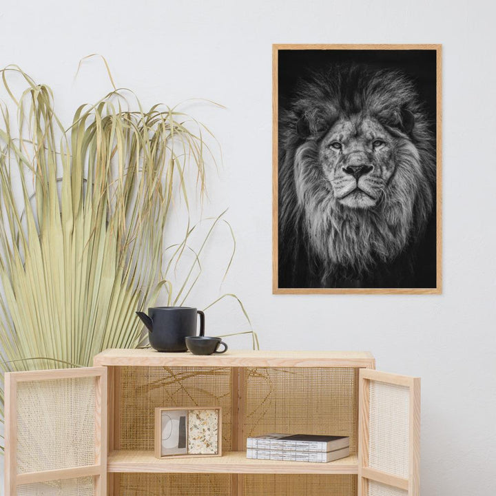 Loewe Lion - Poster im Rahmen artlia artlia