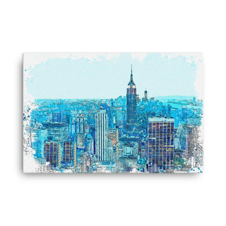 New York in Blau - Leinwand Kuratoren von artlia 61x91 cm artlia