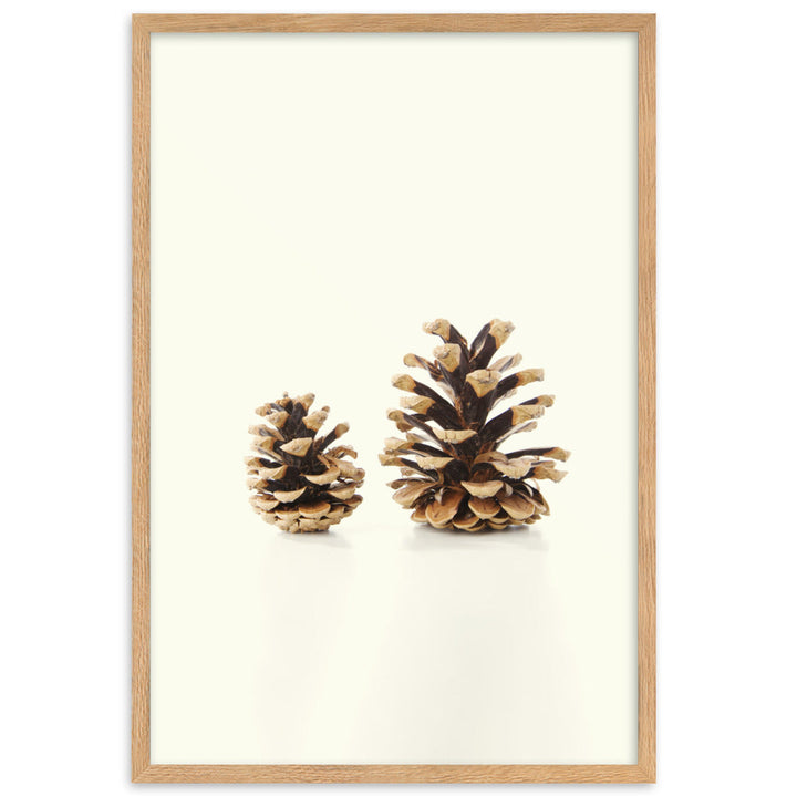 Pine Cone - Poster im Rahmen Kuratoren von artlia Oak / 61×91 cm artlia