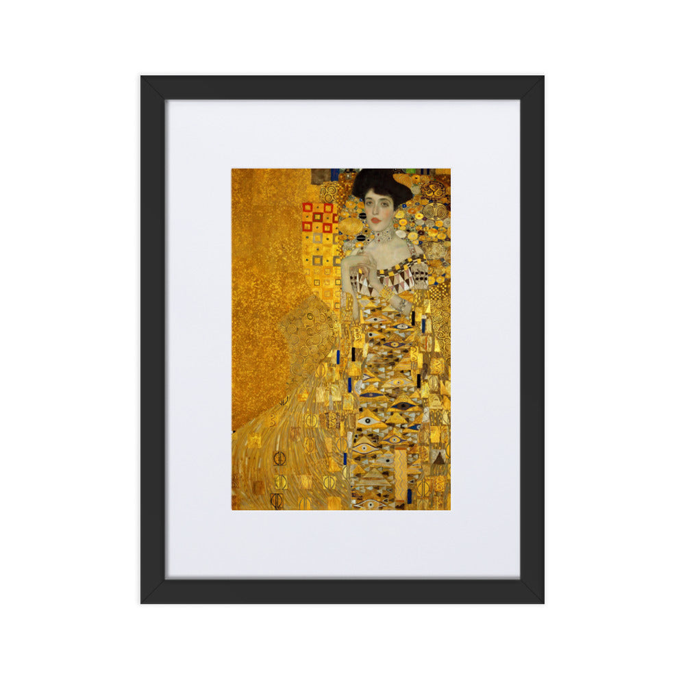 Poster mit Passepartout - Gustav Klimt, Adele Bloch-Bauer Gustav Klimt Schwarz / 30×40 cm artlia