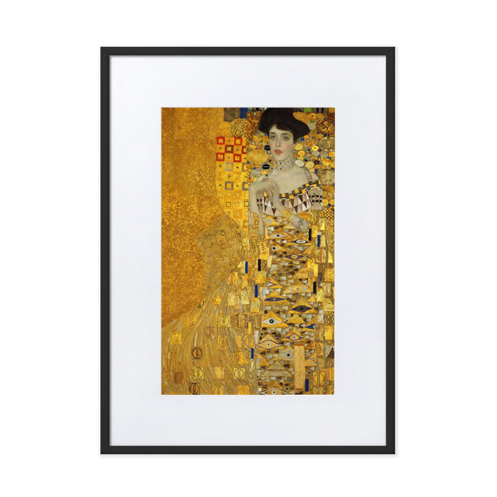 Poster mit Passepartout - Gustav Klimt, Adele Bloch-Bauer Gustav Klimt Schwarz / 50×70 cm artlia