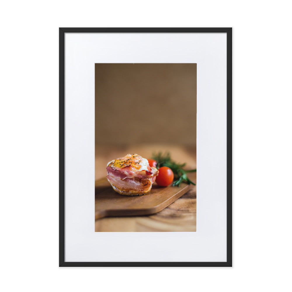 Poster mit Passepartout - Guten Appetit Kuratoren von artlia Schwarz / 50×70 cm artlia