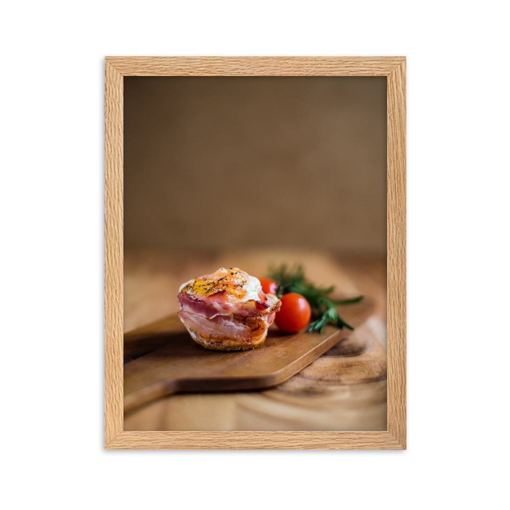 Poster mit Rahmen - Guten Appetit Kuratoren von artlia Oak / 30×40 cm artlia