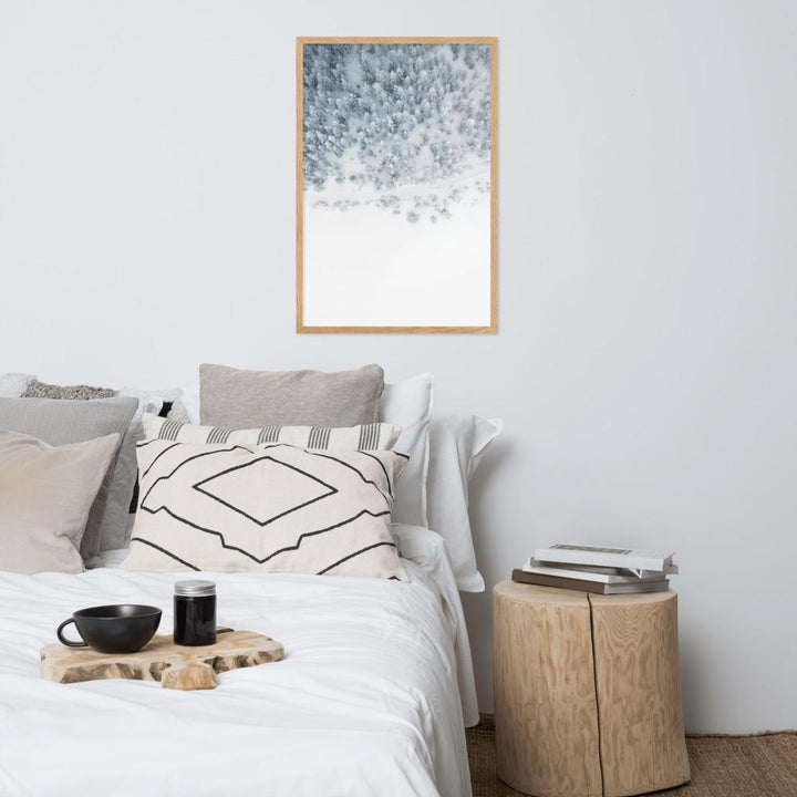 Snow Landscape 5 - Poster im Rahmen Kuratoren von artlia artlia