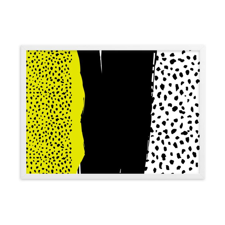 Spots - Poster im Rahmen artlia Weiß / 50×70 cm artlia