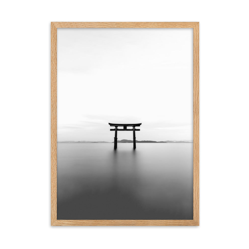 The Gate in the Water - Poster im Rahmen Kuratoren von artlia Oak / 50×70 cm artlia