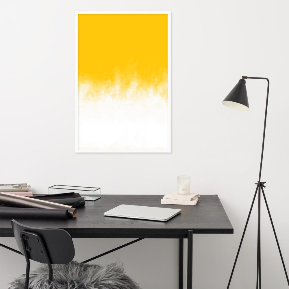 Yellow Gradient - Poster im Rahmen artlia artlia